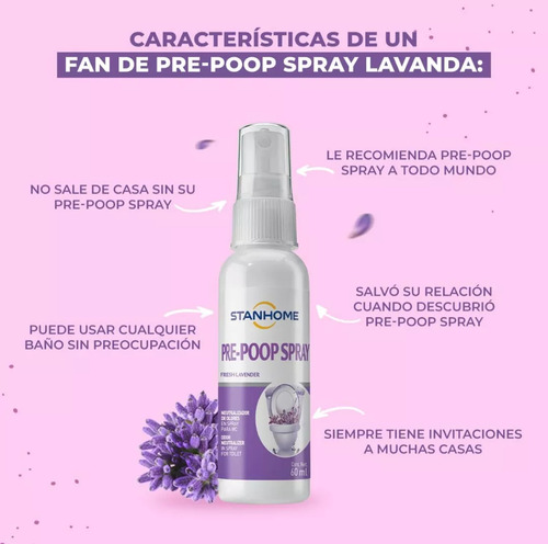 Pre-poop Neutralizador De Olores Spray Para Wc Lavanda 3pz