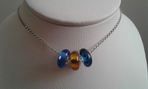 Imagen 3 de 10 de Charm Murano En Plata De Ley 925 Para Pandora O Trollbeads