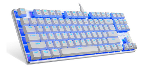 Teclado Mecanico Gamer Led Usb Eagletec Kg061-br Blanco