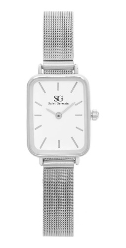 Reloj Femenino Cuadrado Plata Square Harlem Silver