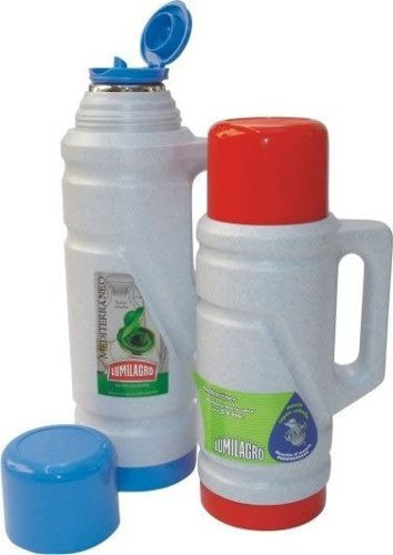 Termo Lumilagro Creta de vidrio 1L rojo
