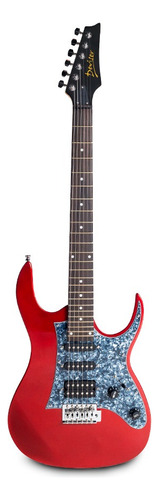 Guitarra Eléctrica Deviser L-g3 Roja, Acabado Gloss C/funda Color Rojo Material Del Diapasón Arce