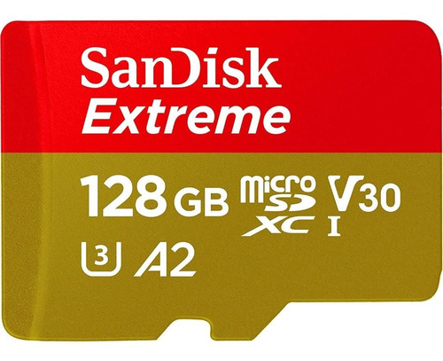 Memoria Sandisk Extreme A2 128gb 160mb/s Gopro