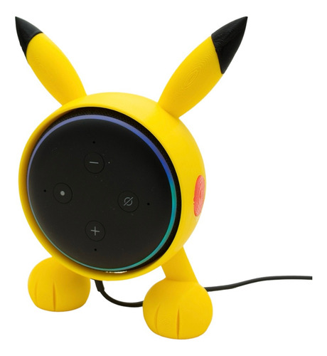 Base Pikachu Alexa Echo Dot 3 Soporte Bocina Inteligente