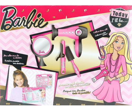 Barbie Set De Peluqueria 10 Pcs Barbie Orginal Para Niñas