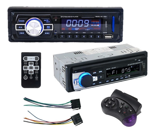 Reproductor Carro Mp3 Bluetooth Usb Sd Aux Fm Radio Control