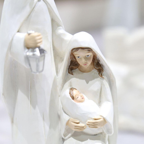 Estatua De La Sagrada Familia De Navidad Figura De Belén De