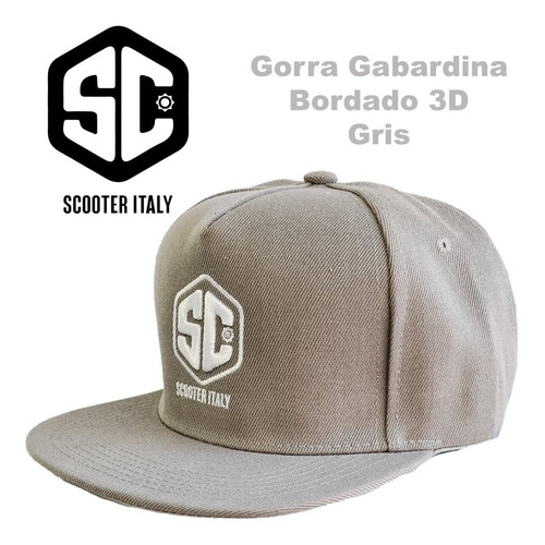 Gorra Scooter Italy Gabardina Bordado 3d Snapback Skaters