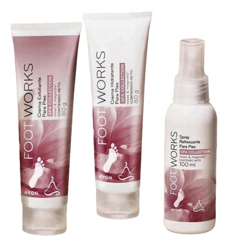 Rutina Cuidado Para Pies Rosas & Magnolia Foot Works - Avon