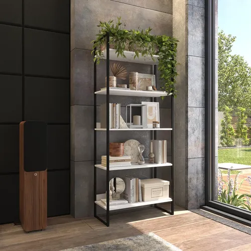Estante Decorativa Para Sala E Escritório Moderno Industrial