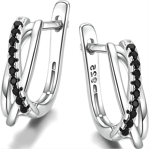 Aros Plata 925 Pendientes Mujer Elegante Regalo Joya Argolla