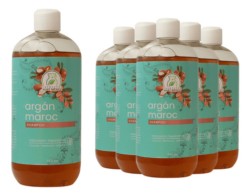  Shampoo Capilar Con Argán Maroc (500ml) 6 Pack