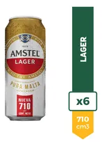 Comprar Cerveza Amstel Lager Lata 710ml Pack X6 La Barra Oferta