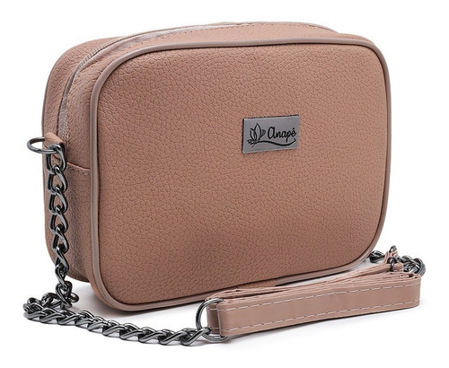 Bolsa Clutch Feminina Transversal Pequena Balada Hj Cor Nude