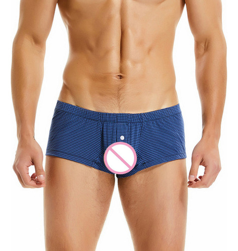 Calzoncillos A Cuadros A La Moda Para Hombre, Transpirables,