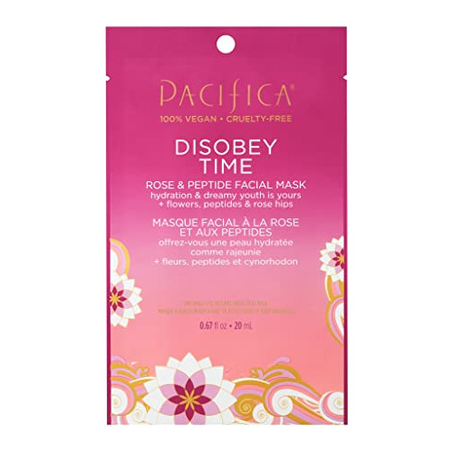 Mascarilla Facial Pacifica Disobey Time - Rosa Y Péptido 1 U