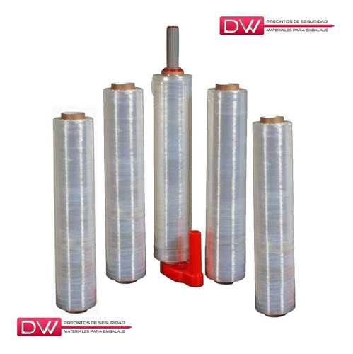Imagen 3 de 10 de Rollo Film Stretch 50cm Virgen Cristal Embalaje 2,8kg