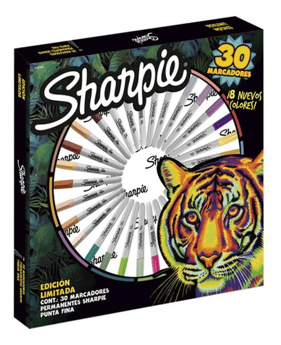 Sharpie Marcadores Ruleta Fine Tierra X30 2195343