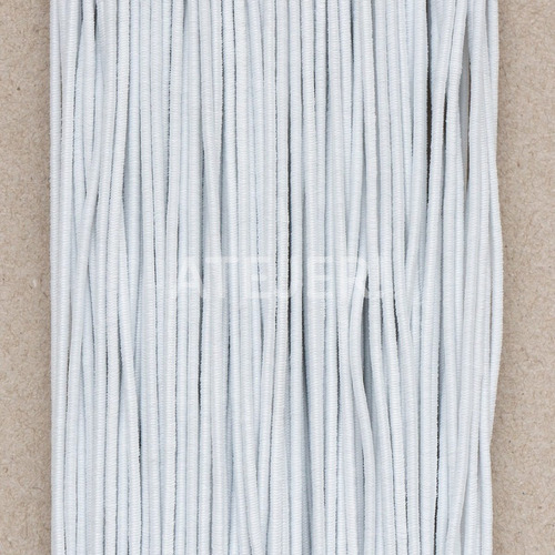 Imagen 4 de 8 de Elástico Redondo Bentley Art 84 De 2mm X 50 Metros Blanco