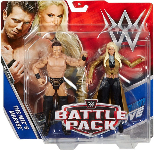 Figuras Wwe Battle Pack - The Miz & Maryse - Mattel Premium