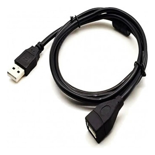 Cable Extensor Usb 2.0 De 1,5 Metros Macho/hembra, Negro