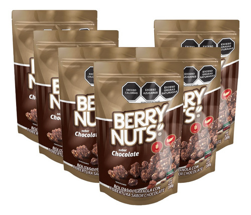 Berry Nuts Clusters Sabor Chocolate - 6pack