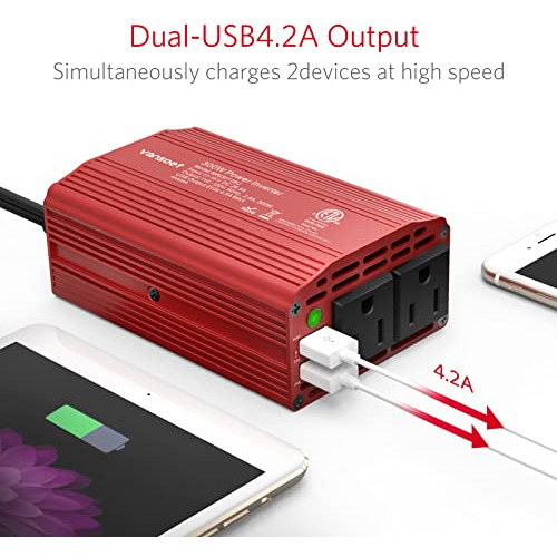 Inversor De Corriente Automóvil De 150w, Dc 12v Ac 110...