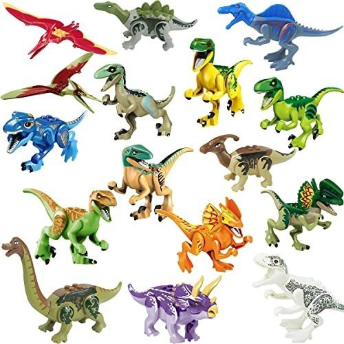 Liberty Imports Dino World Dinosaur Building Blocks Figuras 