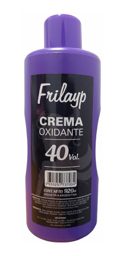 Imagen 1 de 4 de Crema Oxidante Frilayp X 40 Vol X920 Cc