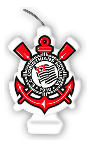 Vela Corinthians Futebol Para Bolo De Aniversário Festa