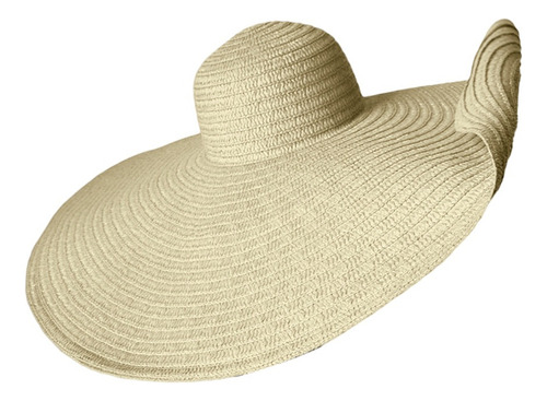 Sombrero De Playa Plegable Con Ala Ancha Y Enrollable