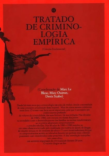 Libro Tratado De Criminologia Empírica - Blanc, Marc Le