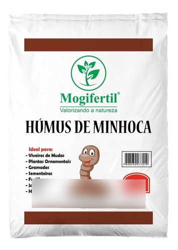 Húmus De Minhoca  Adubo Orgânico Para Plantas 2kg