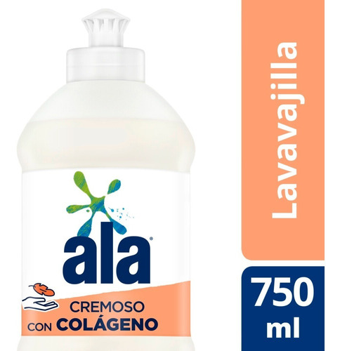 Lavavajillas Ala Dermatologico Con Colageno X 750 Ml