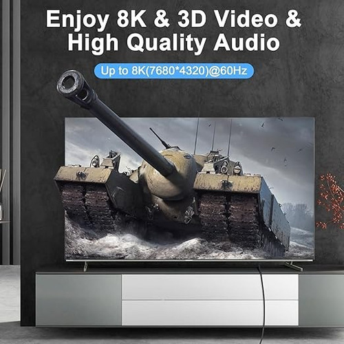 Mini Hdmi A Hdmi 2.1 Cable 8k60hz 48gbps Hdr,para Cámara,2m