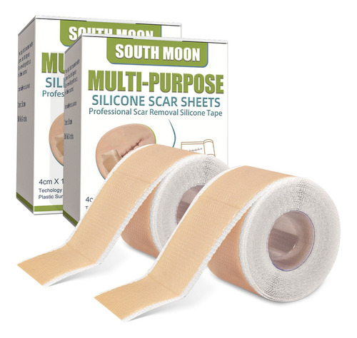 2pcs Silicona Scar Sheets Parche Para Eliminación Cicatrices