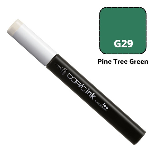 Refil Copic Ink Para Sketch Ciao Classic Cor Pine Tree Green Cor G29 Pine Tree Green