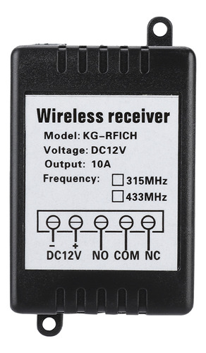 Sistema De Control Remoto Inalámbrico Unidireccional De 12 V