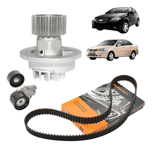 Imagen 2 de 8 de Kit Distribucion Chevrolet Optra 1.6 04-16 + Bomba De Agua