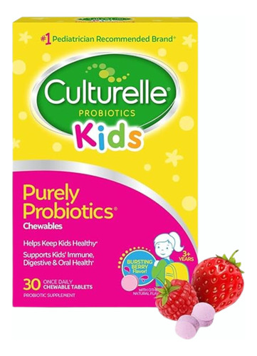 Culturelle Kids Probioticos Masticables (30 Unidades)