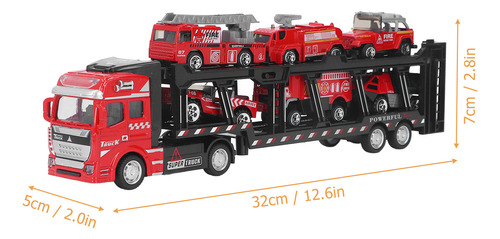 Camión Retráctil De 32 Cm Para Niños De 6 Años, Coche Pequeñ