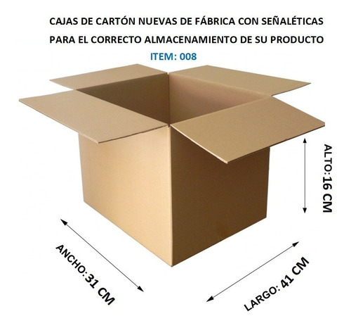 Cajas De Cartón Corrugado Con Señalética Stock Disponible 