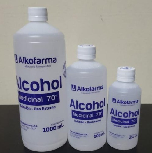 Alcohol Medicinal De 70°, Alkofarma, Por Caja Por 30und.