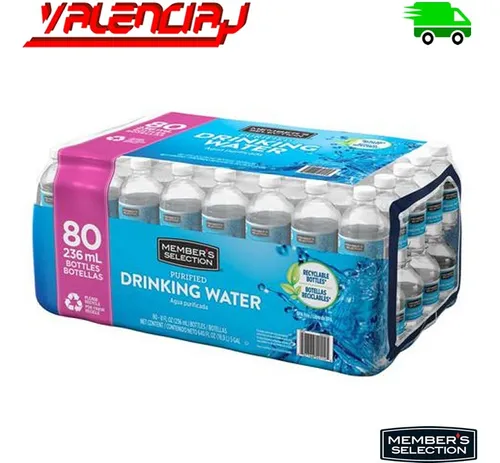 Agua Purificada Sin Gas 236ml X 80 Members