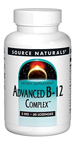 Source Naturals Advanced B-12 Complejo, Sn1481, 60, 1