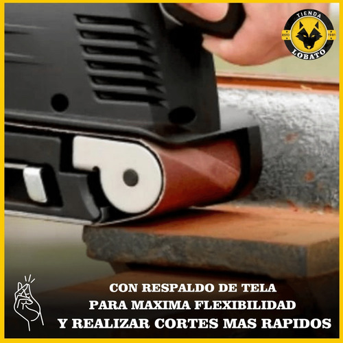 Set 3 Lijas De Banda 75 X 533 Mm Grano 40 Kwb 912504