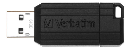 Memoria USB Verbatim Store 'n' Go Pinstripe 64GB 2.0 negro