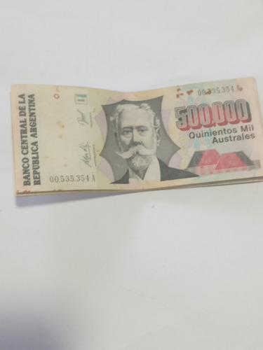 Billetes De Argentina 500000 Australes Lote De 16 Unidades (Usado)