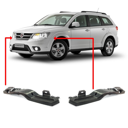 Par Guia Suporte Parachoque Dianteiro Dodge Journey 2013