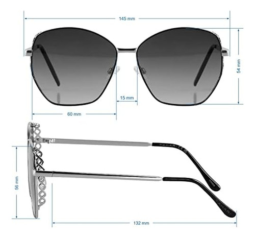 Tahari Gafas De Sol Hexagonales Geométricas Para Mujer, Marr